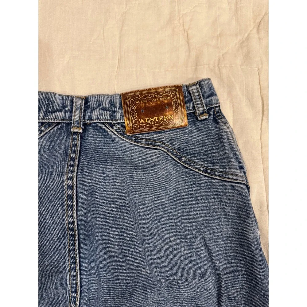 Lawman Western Jeans Womens 11 High Waisted‎ Cotton Vintage 90s Raw Hem Denim